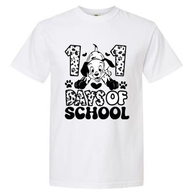 101 Days Of School Dalmatian I Survived 100 Days Of School Funnny Garment-Dyed Heavyweight T-Shirt