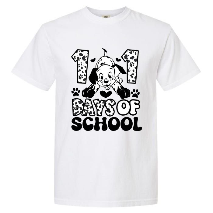 101 Days Of School Dalmatian I Survived 100 Days Of School Funnny Garment-Dyed Heavyweight T-Shirt