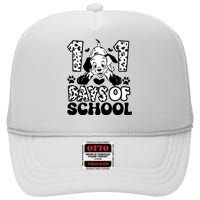 101 Days Of School Dalmatian I Survived 100 Days Of School Funnny High Crown Mesh Back Trucker Hat