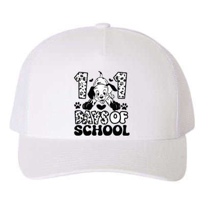 101 Days Of School Dalmatian I Survived 100 Days Of School Funnny Yupoong Adult 5-Panel Trucker Hat