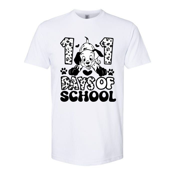 101 Days Of School Dalmatian I Survived 100 Days Of School Funnny Softstyle CVC T-Shirt