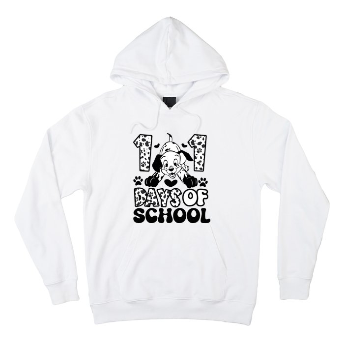 101 Days Of School Dalmatian I Survived 100 Days Of School Funnny Hoodie