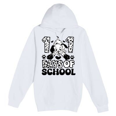 101 Days Of School Dalmatian I Survived 100 Days Of School Funnny Premium Pullover Hoodie