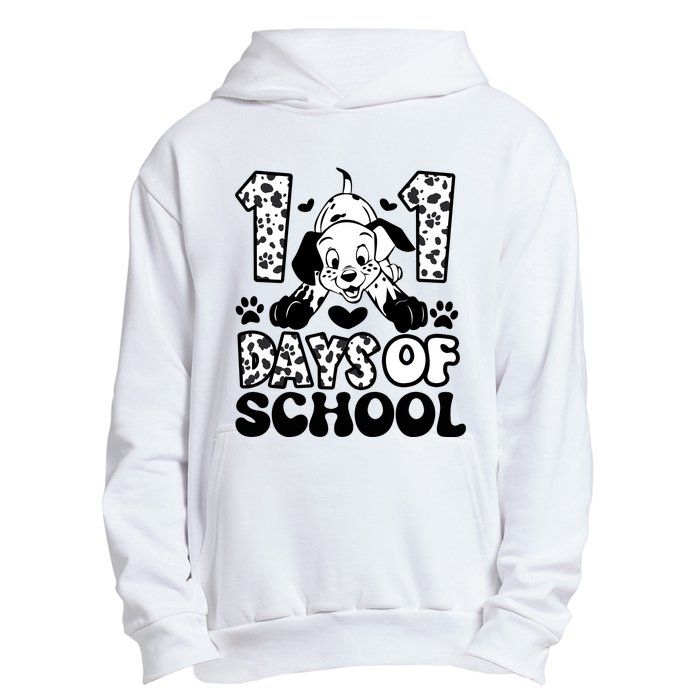 101 Days Of School Dalmatian I Survived 100 Days Of School Funnny Urban Pullover Hoodie