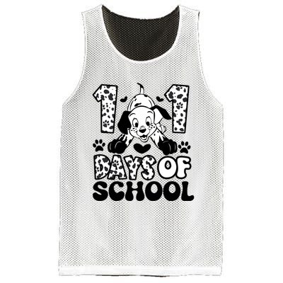 101 Days Of School Dalmatian I Survived 100 Days Of School Funnny Mesh Reversible Basketball Jersey Tank