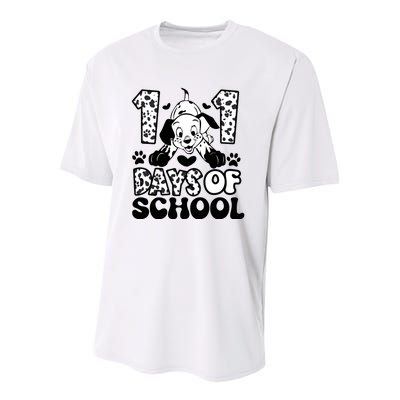 101 Days Of School Dalmatian I Survived 100 Days Of School Funnny Youth Performance Sprint T-Shirt