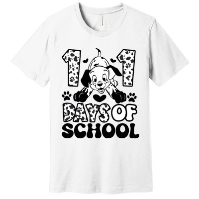 101 Days Of School Dalmatian I Survived 100 Days Of School Funnny Premium T-Shirt