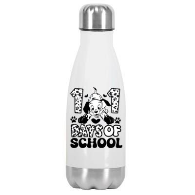 101 Days Of School Dalmatian I Survived 100 Days Of School Funnny Stainless Steel Insulated Water Bottle