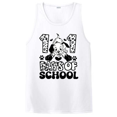 101 Days Of School Dalmatian I Survived 100 Days Of School Funnny PosiCharge Competitor Tank