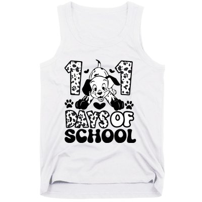 101 Days Of School Dalmatian I Survived 100 Days Of School Funnny Tank Top