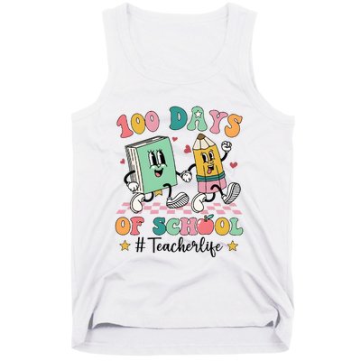 100 Days Of School Teacher Funny Teacher Life Tank Top