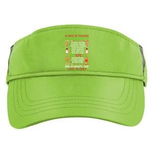 12 Days Of Teaching Special Education Ieps Sped Teacher Xmas Gift Adult Drive Performance Visor