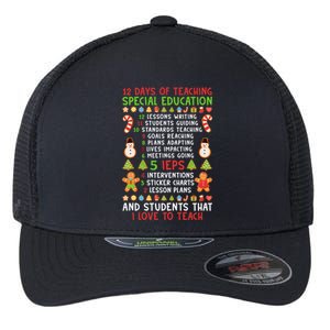 12 Days Of Teaching Special Education Ieps Sped Teacher Xmas Gift Flexfit Unipanel Trucker Cap