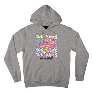 100 Days Of School Coquette Bow 100th Day Of School Tall Hoodie