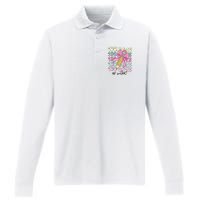 100 Days Of School Coquette Bow 100th Day Of School Performance Long Sleeve Polo