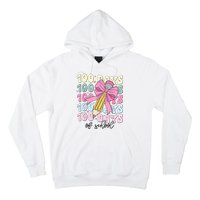 100 Days Of School Coquette Bow 100th Day Of School Hoodie