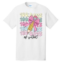 100 Days Of School Coquette Bow 100th Day Of School Tall T-Shirt