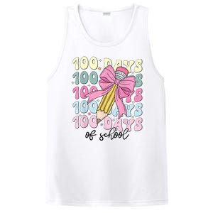 100 Days Of School Coquette Bow 100th Day Of School PosiCharge Competitor Tank