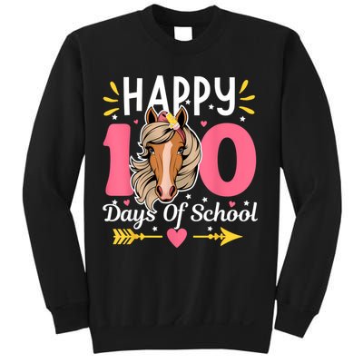100 Days Of School Horse 100th Day Smarter Teacher Sweatshirt
