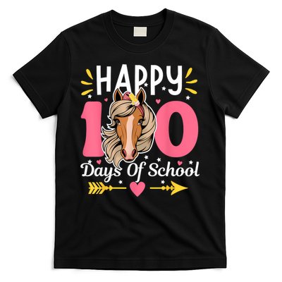 100 Days Of School Horse 100th Day Smarter Teacher T-Shirt