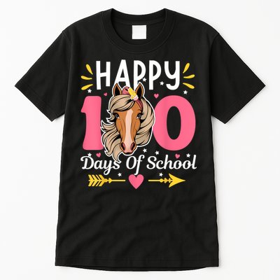 100 Days Of School Horse 100th Day Smarter Teacher Tall T-Shirt