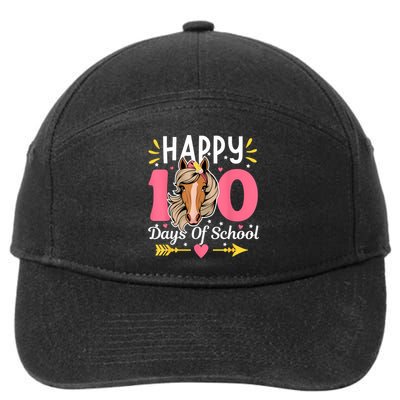 100 Days Of School Horse 100th Day Smarter Teacher 7-Panel Snapback Hat