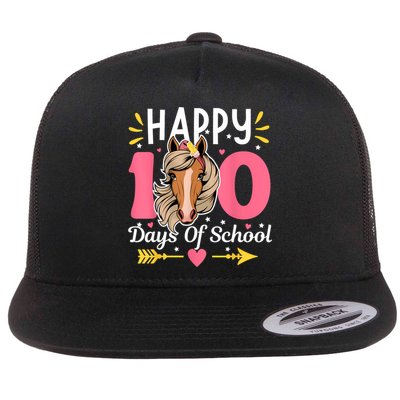 100 Days Of School Horse 100th Day Smarter Teacher Flatbill Hat
