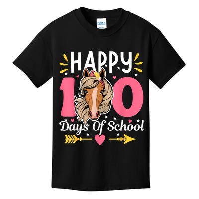 100 Days Of School Horse 100th Day Smarter Teacher Kids T-Shirt