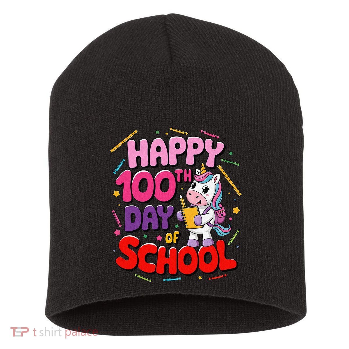 100 Days Of School Costume Teacher Student 100th Day Short Acrylic Beanie