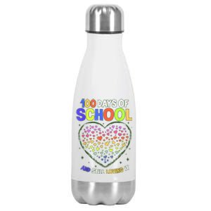 100th Day Of School 100 Days Of School Teacher Stainless Steel Insulated Water Bottle