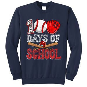 100 Days Of School Baseball 100th Day Of School Teacher Sweatshirt