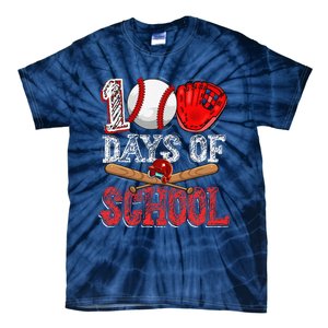 100 Days Of School Baseball 100th Day Of School Teacher Tie-Dye T-Shirt