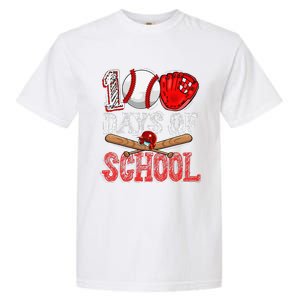 100 Days Of School Baseball 100th Day Of School Teacher Garment-Dyed Heavyweight T-Shirt