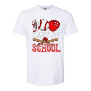 100 Days Of School Baseball 100th Day Of School Teacher Softstyle CVC T-Shirt