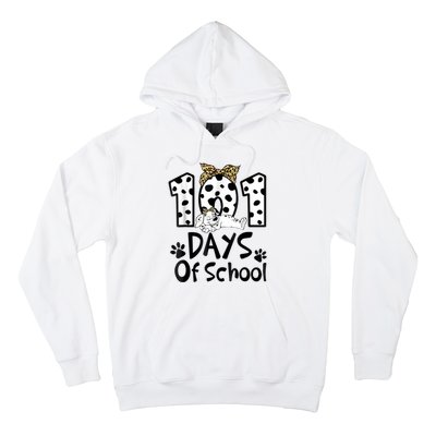 101 Days Of School Dalmatian Dog 100 Days Smarter Hoodie