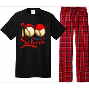 100 Days Of School Baseball Teacher 100th Day Of School Pajama Set