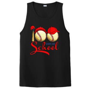 100 Days Of School Baseball Teacher 100th Day Of School PosiCharge Competitor Tank