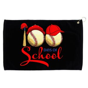 100 Days Of School Baseball Teacher 100th Day Of School Grommeted Golf Towel