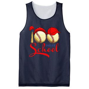 100 Days Of School Baseball Teacher 100th Day Of School Mesh Reversible Basketball Jersey Tank