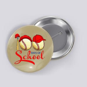 100 Days Of School Baseball Teacher 100th Day Of School Button