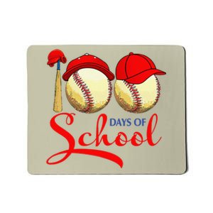 100 Days Of School Baseball Teacher 100th Day Of School Mousepad