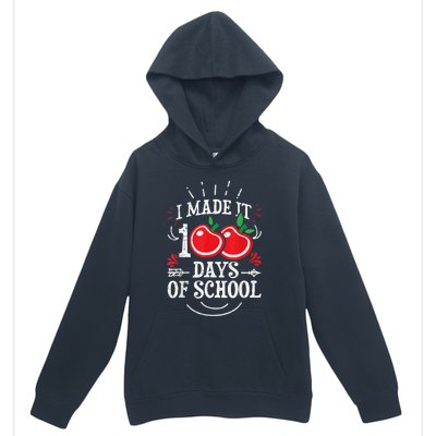 100th Day Of School Distressed I Made It 100 Days Teacher Urban Pullover Hoodie