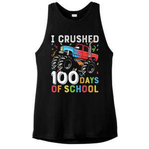 100 Days Of School Monster Truck 100th Day Of School Ladies PosiCharge Tri-Blend Wicking Tank