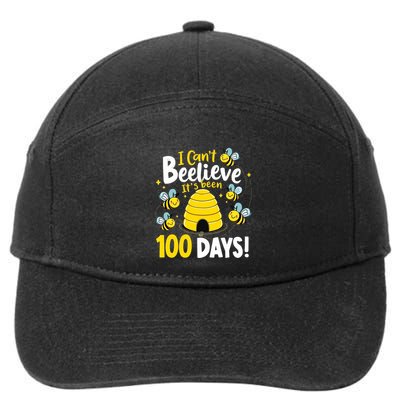 100 Days Of School Gift Teachers Beehive Bee Lover Funny Gift 7-Panel Snapback Hat