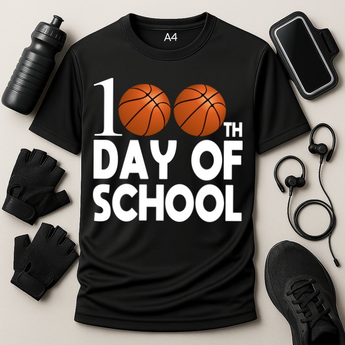 100th Days Of School Cooling Performance Crew T-Shirt