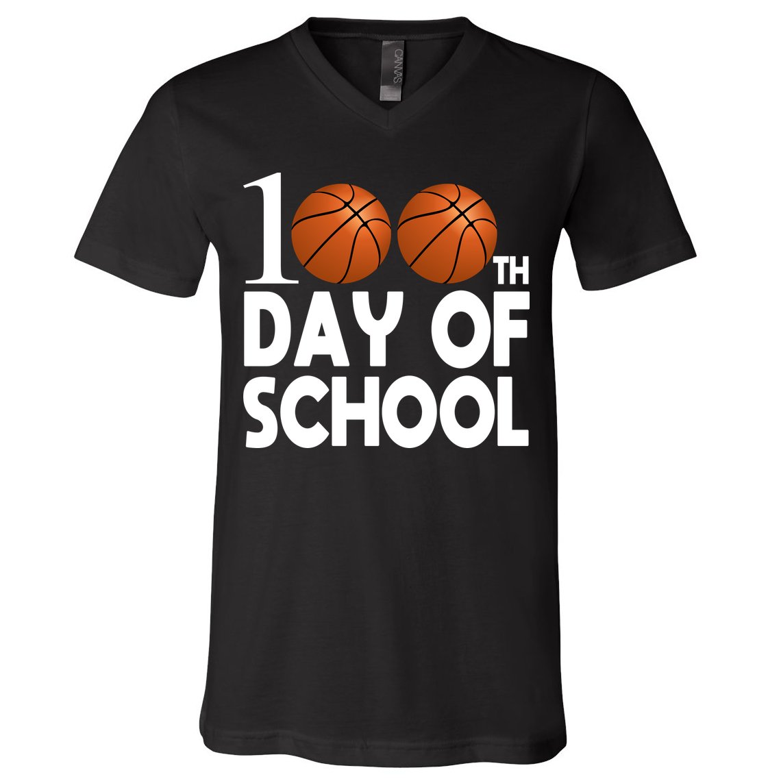 100th Days Of School V-Neck T-Shirt