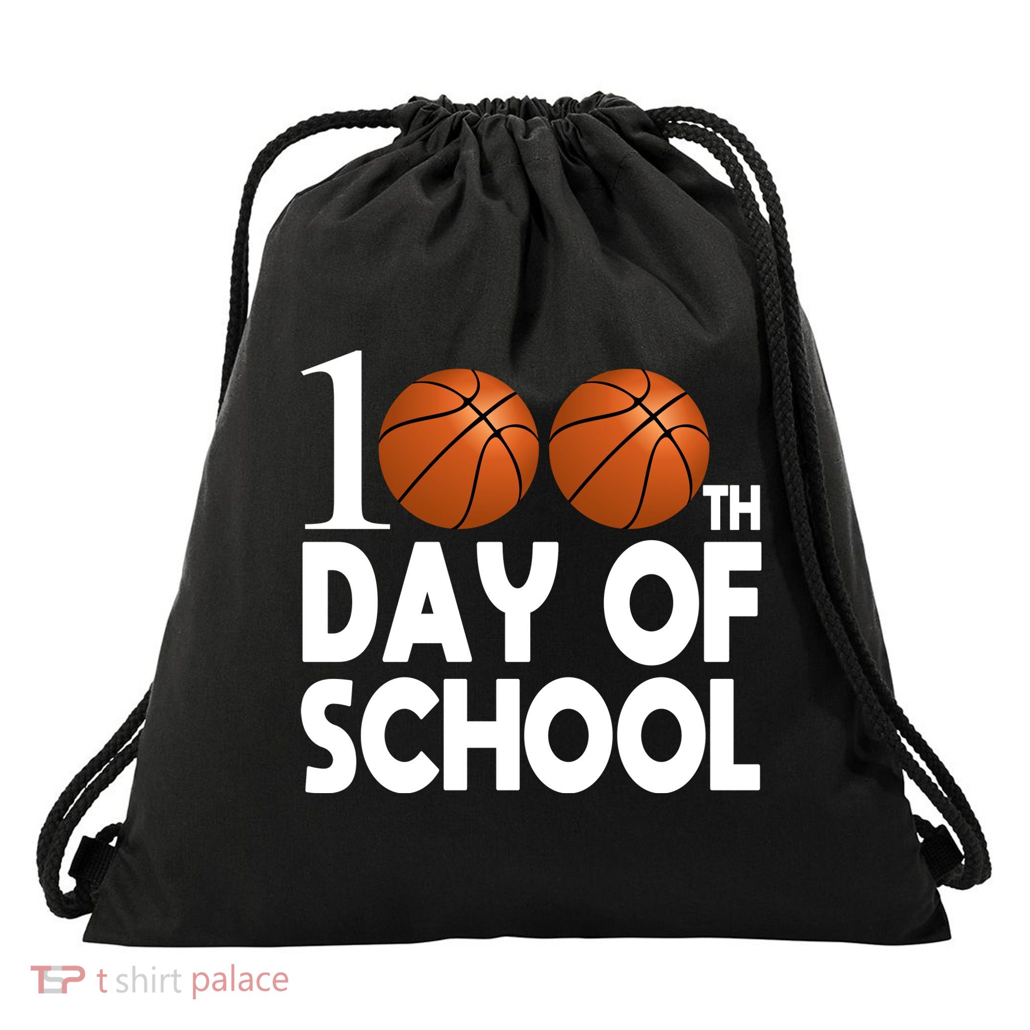 100th Days Of School Drawstring Bag