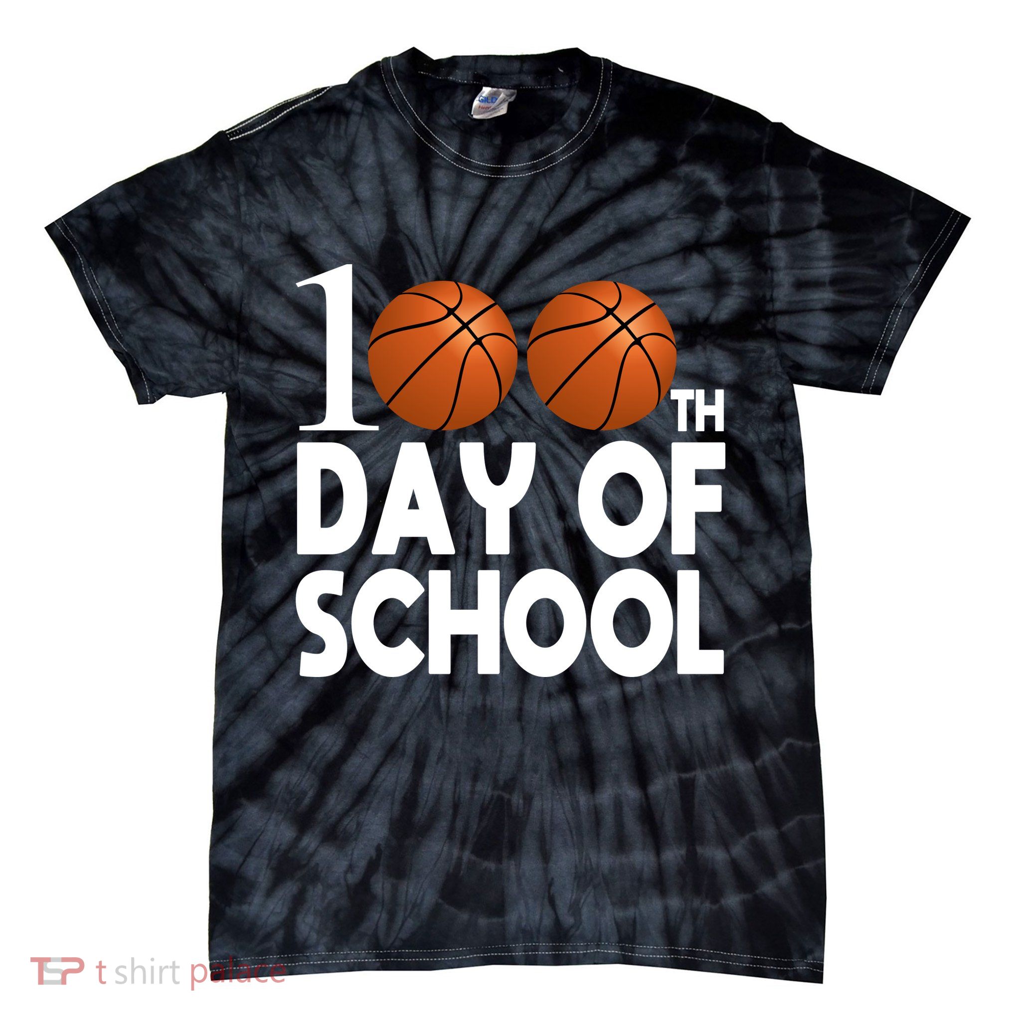 100th Days Of School Tie-Dye T-Shirt