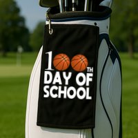 100th Days Of School Golf Towel