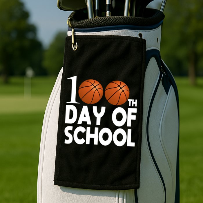 100th Days Of School Golf Towel